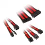 Punottu kaapelinjatkosarja Kolink Core Adept – 20+4pin, 8pin, 4+4pin, 3×6+2pin; pituudet 300–350 mm; PET-kuori; kuparijohtimet