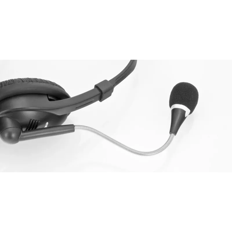 Stereo-headset mikrofonilla ja äänenvoimakkuuden säädöllä EH115