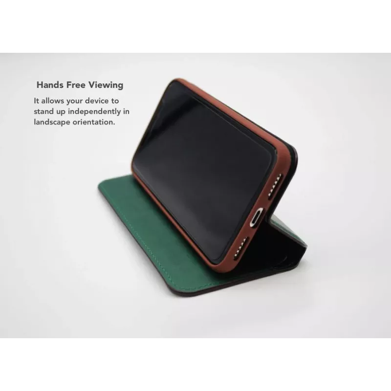 Smart Folio -kotelo VixFox Huawei P20 — metsänvihreä suojaava folio-kotelo