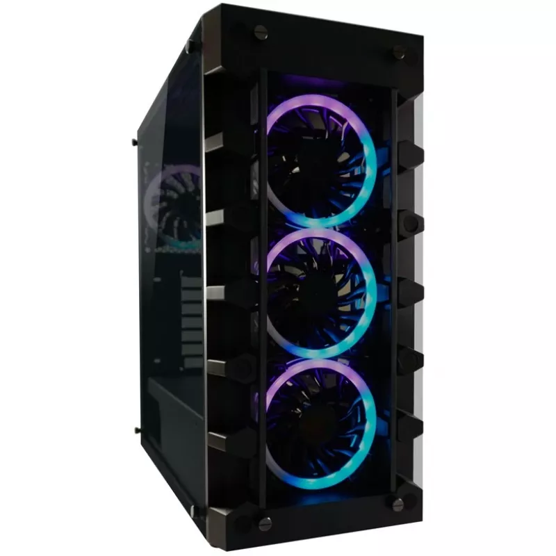 LC Power Gaming 709B Solar_System_X - torni - ATX - ilman virtalähdettä - musta - USB/audio (LC-709B-ON)