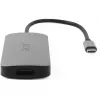 7-in-1 USB-C-adapteri Acer — USB 3.2 Gen 1 Type-C, 3x USB-A, HDMI, SD/MicroSD, 100W PD, hopea