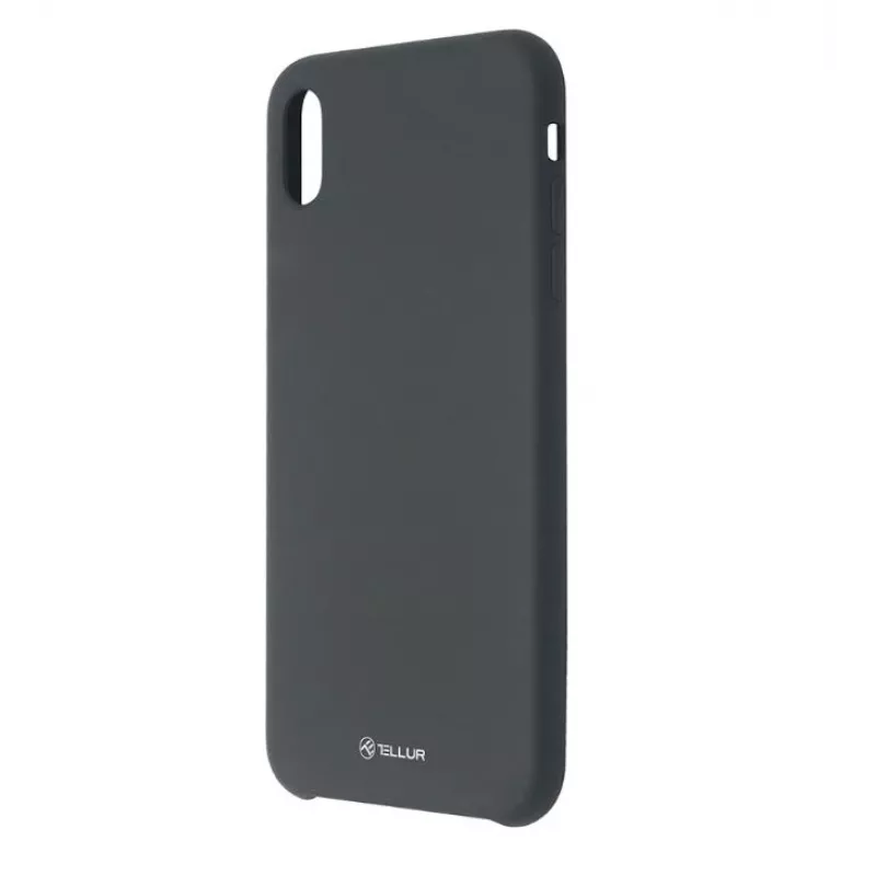 Puhelinkotelo Tellur Liquid Silicone iPhone XS Maxille — musta