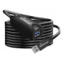 USB-A - USB-A -kaapeli MediaRange MRCS242 USB 3.2 Gen 1 (3.1 Gen 1) 5 m 5 Gbit/s musta