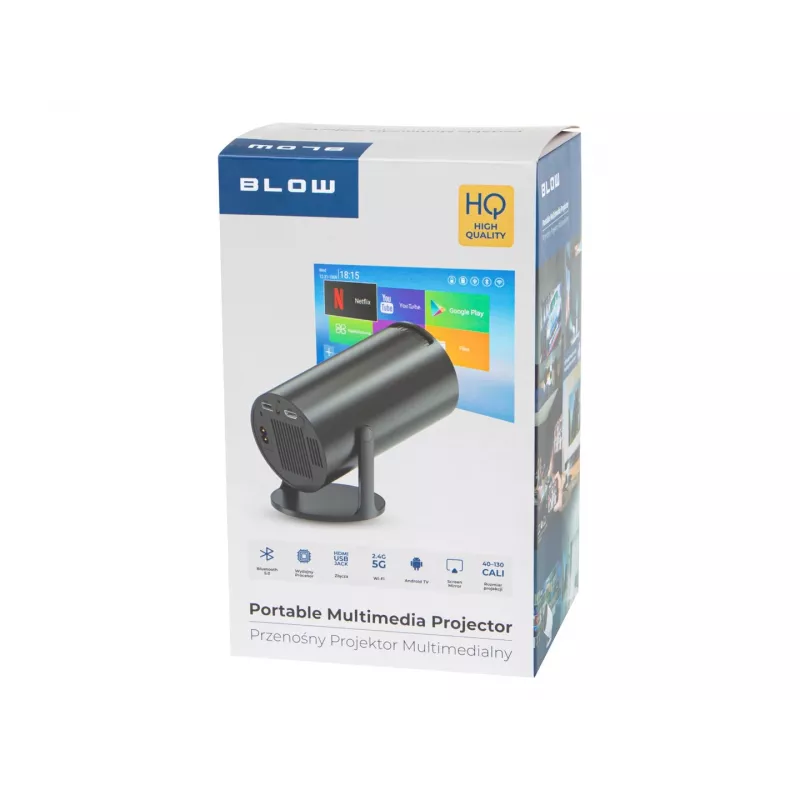 Projektori BLOW 79-705 — 720p-resoluutio, 3000 lumenia