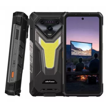 Älypuhelin UleFone Armor 34 Pro 5G Plus — 6,95 tuuman 1080x2460, MediaTek Dimensity 7300, 16 GB RAM, 512 GB, 50 MP kolmoiskamera, 25500 mAh, Dual-SIM, Android 15, IP68/69K