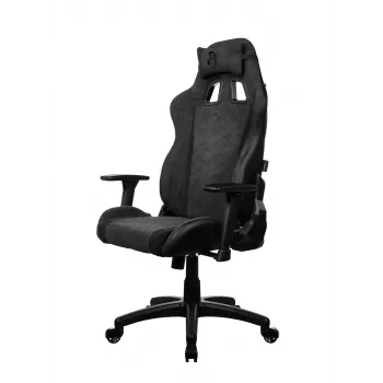 Konsolipelituoli Arozzi Avanti Dark Grey SoftFabric — pehmustettu istuin, enimmäiskuorma 120 kg