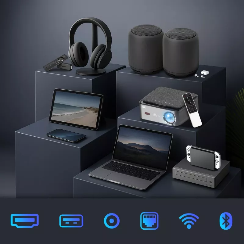 Extralink projektori Smart Life Vision Pro 450 ANSI, 1080p, Android 9.0