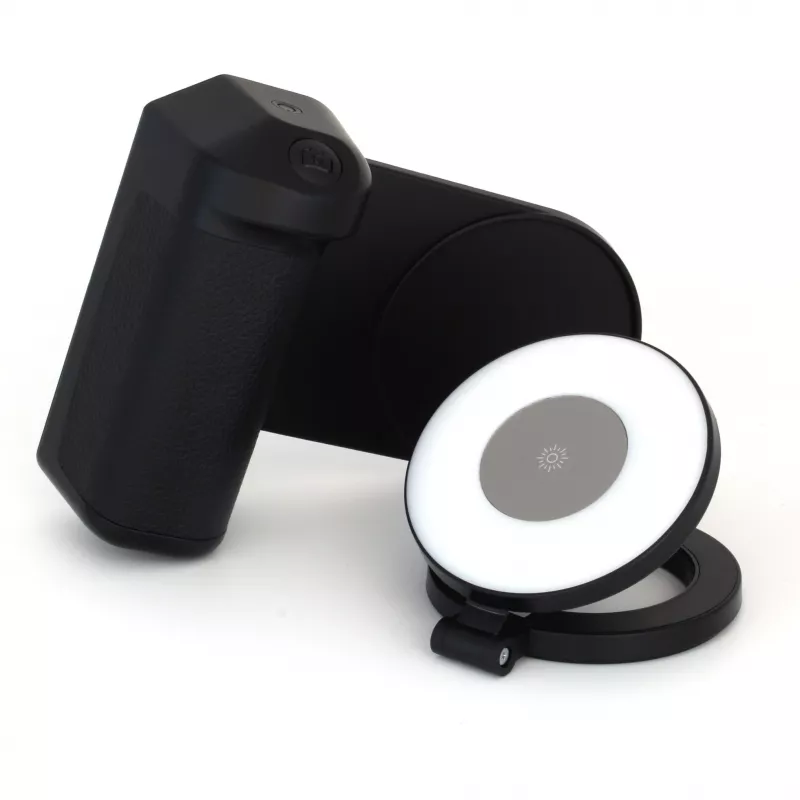 Selfie-valo RealPower Selfie MagFree LED musta valkoinen ABS PU