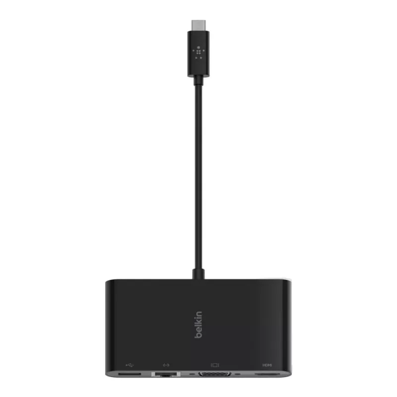 Belkin AVC005BTBK USB-keskitin USB 3.2 Gen 1 (3.1 Gen 1) Type-C musta
