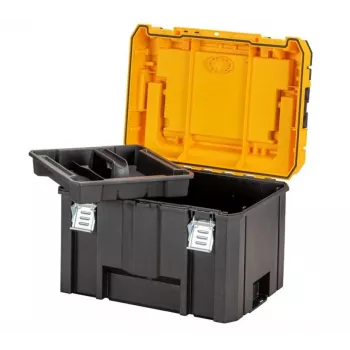 DeWalt DWST83343-1 työkalulaatikko — alumiini/muovi, vedenpitävä, kääntökansi, lukittava, 1 lokero, 440×333×323 mm