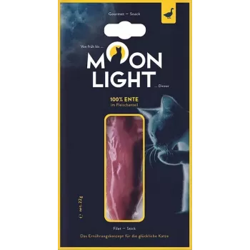 Märkä kissanherkku MOONLIGHT Dinner ankkaﬁlee 22 g pussi — aikuiset kissat, luonnollinen ankka, 65 % kosteus, 23,2 % proteiini, vähärasvainen 1,3 %
