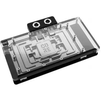 Alphacool Core GPU-vesijäähdytin GeForce RTX 5090:lle ARGB:llä ja taustalevyllä