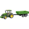 Traktorimalli BRUDER John Deere 5115 M kippikärryllä