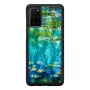 iKins puhelinkotelo Samsung Galaxy S20+:lle — musta vesililjamuotoilu