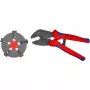 Knipex 97 33 02 kaapelipuristin puristustyökalu sininen, punainen