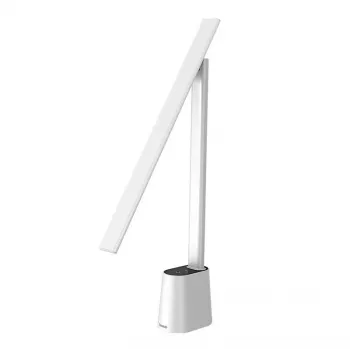 Baseus Smart Eye Folding Rechargeable White -pöytävalaisin — taitettava LED-pöytävalaisin, ladattava akku, säädettävä varsi ja valopää