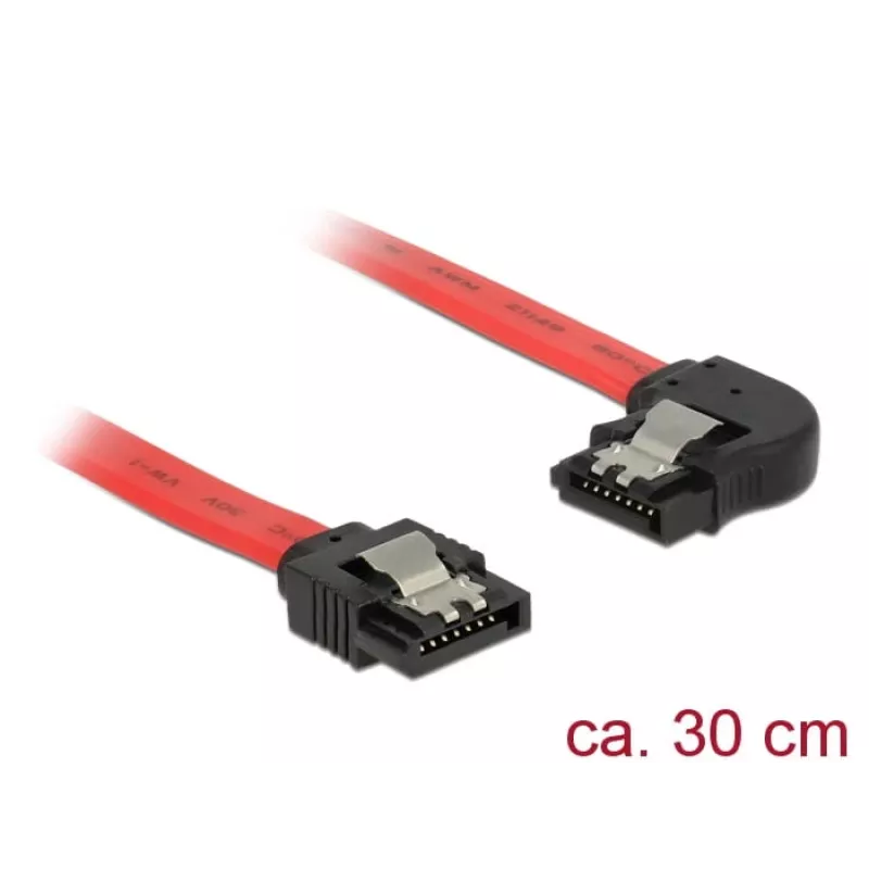 SATA-kaapeli DeLOCK 83963 0,3 m SATA 7-pin musta punainen