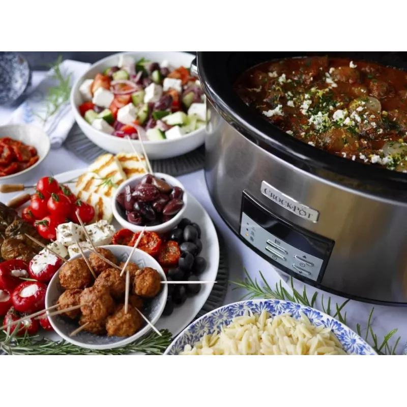 Hauteleke Crock-Pot CSC063X 7,5 L, 320 W, ruostumaton teräskotelo, irrotettava keraaminen astia