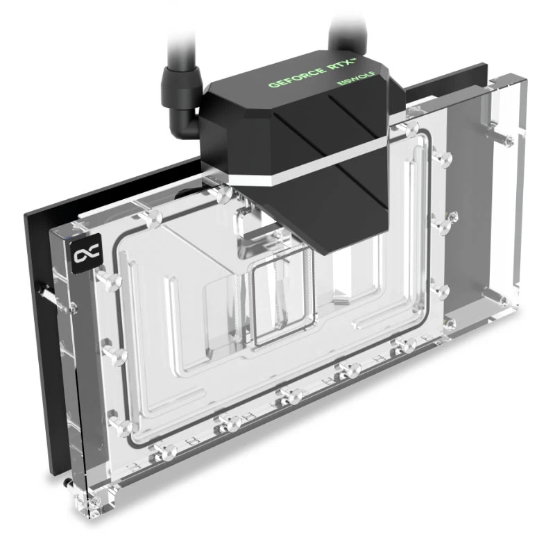 Vesijäähdytin Alphacool 14488 akryyli messinki nailon musta läpinäkyvä