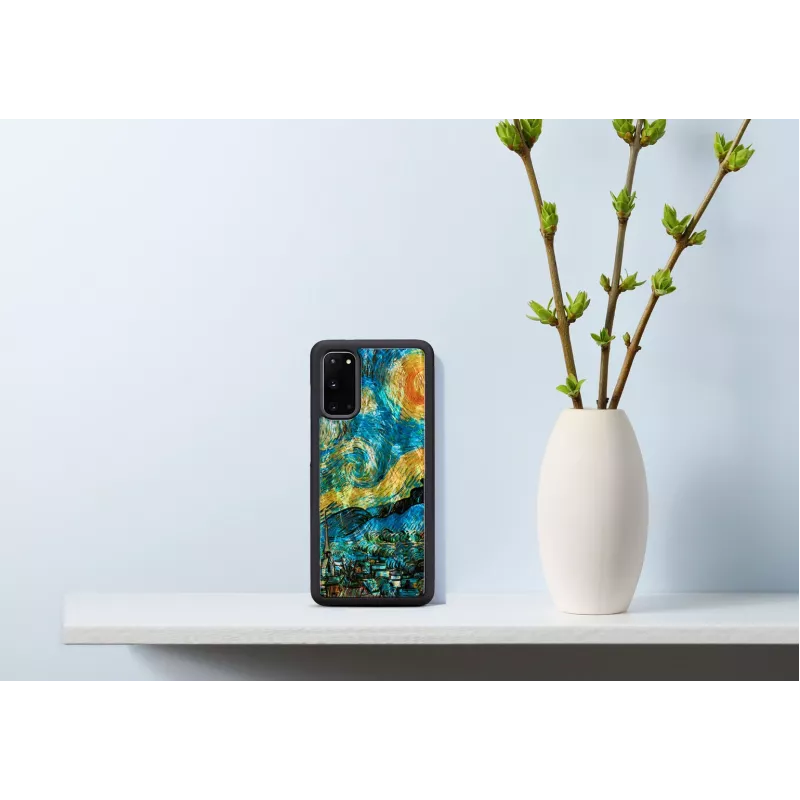 iKins suojakotelo Samsung Galaxy S20:lle – musta tähtiyö-muotoilu
