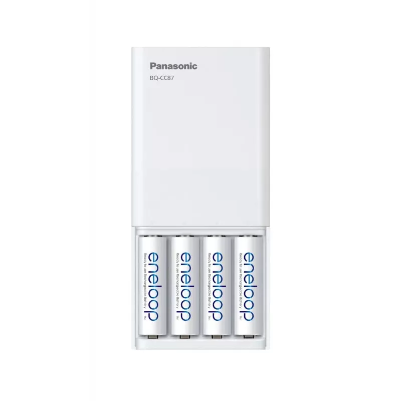 PANASONIC Eneloop Smartplus BQ-CC87 USB-laturi + 4x AA 2000 mAh (K-KJ87MCD40USB)