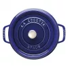 Staub 24 cm pyöreä valurautapata tummansininen