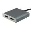 Equip 133464 USB-C – 2x HDMI (naaras) MST-sovitin, USB 3.2 Gen 1, 4096x2160 @30 Hz, 15 cm
