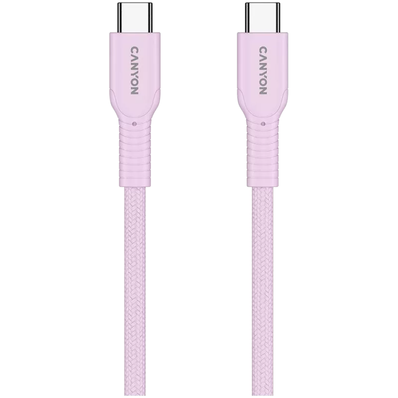 CANYON kaapeli OnWire 60CL C-C 60W COLOR punottu 1m pinkki