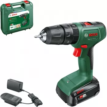 Akkuporavasara EasyImpact 18V-38 (vihreä/musta, litiumioniakku 2,0Ah, kantolaukku, POWER FOR ALL ALLIANCE)