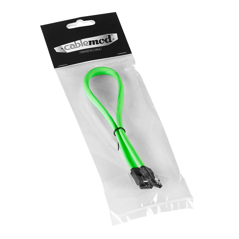 CableMod ModMesh SATA 3 -kaapeli 30 cm - vaaleanvihreä