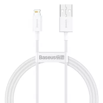 Baseus CALYS-A02 matkapuhelinkaapeli valkoinen 1 m USB A Lightning