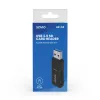 Kortinlukija SAVIO AK-64 USB 3.2 Gen 1 Type-A-lähtö, MicroSD-paikka, 5000 Mbit/s, musta