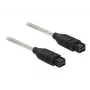 FireWire-kaapeli DeLOCK FireWire B/B 1,0 m harmaa