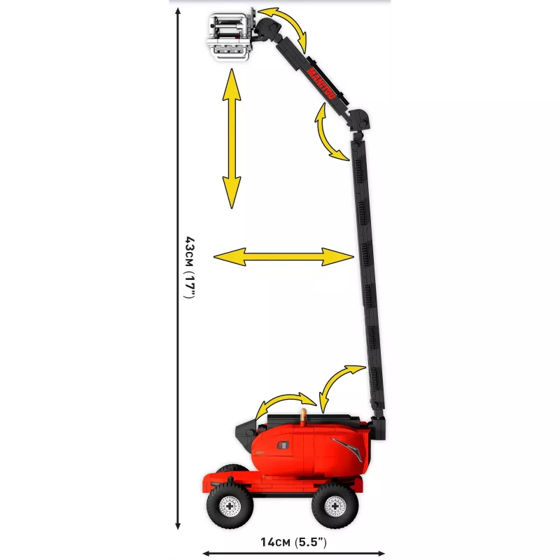 COBI Manitou 280 TJ -palikat 347 osaa 6 vuodesta
