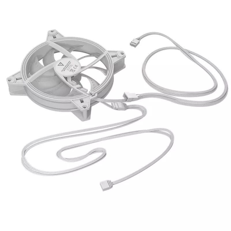 Kotelotuuletin MODECOM VOLCANO APEX 140 ARGB WHITE 140mm Reverse