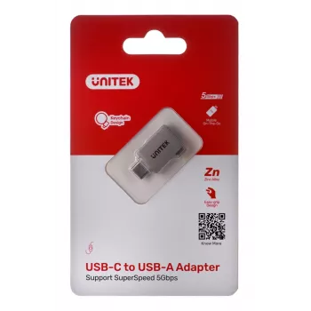 UNITEK sovitin USB-C-USB-A 3.1 GEN1, M/F, A1025GNI