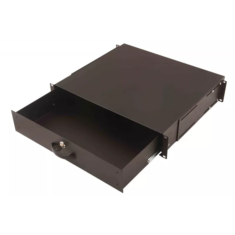 Näppäimistölaatikko asiakirjasäilytyksellä Digitus DN-19 KEY-2U-SW