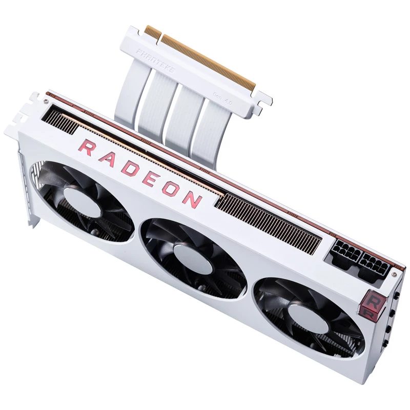 PHANTEKS PCI-E 4.0 x16 Riser-nauhaletku, 180 astetta, 30 cm - valkoinen