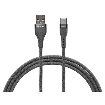 Tracer 47487 USB A - Type-C M/M 1m kaapeli harmaa