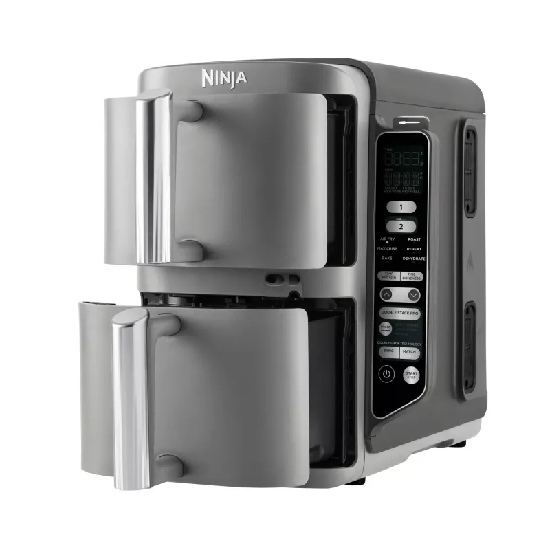 Ninja Double Stack XL kiertoilmakypsennin 2 lokeroa lämpötila-anturilla SmartCook 9,5 L SL451EU