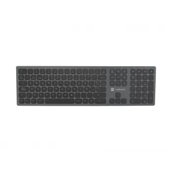 NATEC NKL-1830 näppäimistö yleiskäyttöön RF langaton Bluetooth QWERTY espanja musta harmaa