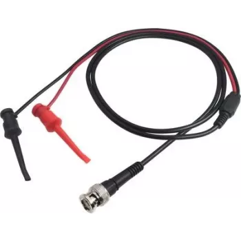 VOLTCRAFT BNC-mittajohto 1,14 m musta, punainen MSC-101 (MSC-101)