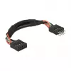 Kaapeli DeLOCK 0,1m 2xUSB2.0 10p