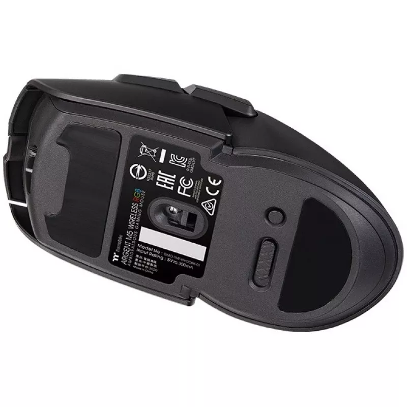 Thermaltake Argent M5 -hiiri, molempikätinen, RF Wireless+Bluetooth+USB Type-A, optinen, 16000 DPI (GMO-TMF-HYOOBK-01)