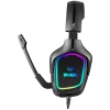 Peliheadset mikrofonilla AP-U750MV, musta (USB, RGB)