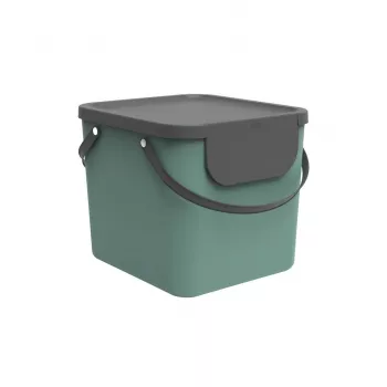 Jäteastia rotho Albula 40 l suorakaiteen muotoinen muovi, vihreä, 40 l, 400×358×340 mm