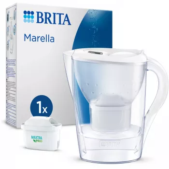 Brita 125219 Marella vedensäästösuodatinsarja 2,4 l valkoinen