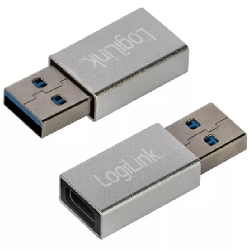 LogiLink AU0056 USB 3.2 Gen 1 -sovitin USB Type-C -liitäntä hopea