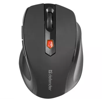 Langaton RF optinen oikeakätinen hiiri DEFENDER ULTRA MM-315 — 1600 DPI, 6 painiketta, USB-vastaanotin, musta