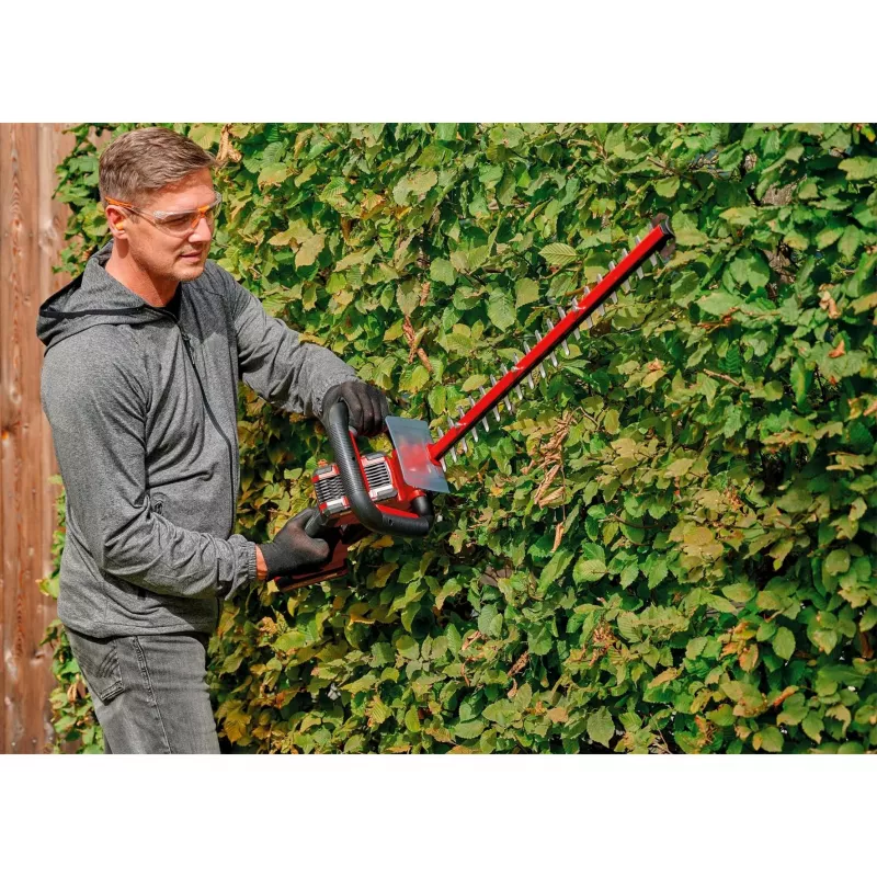 Einhell GE-CH 36/61 Li-Solo akkukäyttöinen pensasleikkuri, 36 V (2x18 V) Power X-Change, 67 cm leikkuupituus, ilman akkua ja laturia, punainen/musta